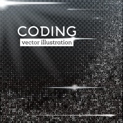 Abstract Technology Background - Data & Code vector image