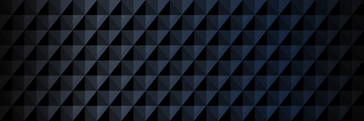 Dark black background abstract geometric pattern vector