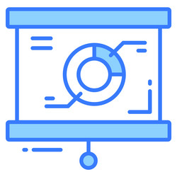 Analytics report icon for graphic and web design vector