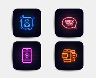 quickstart guide developers chat and smartphone vector