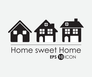 Sweet home design Royalty Free Vector Image - VectorStock