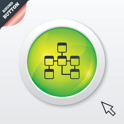 database sign icon relational schema vector image