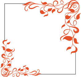 decorative corner design element frame for text vector image