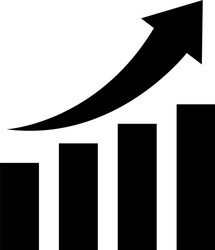 Financial growth symbol vector