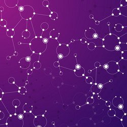 geometric pattern with connected lines and dots vector image
