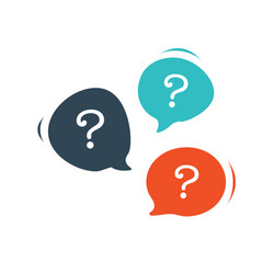 Q&A Speech Bubbles Royalty Free Vector Image