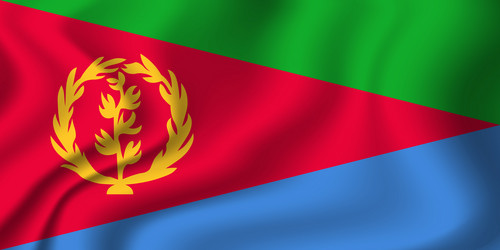 flag of eritrea eritrean national symbol vector