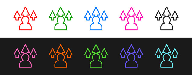 set line web design and front end development icon vector image