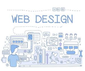 Design web graphics pen tool to create ui vector