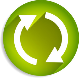 spinning rotating arrows in circle for rotation vector image