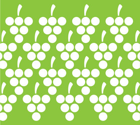 grapes and leaves pattern background design vector image