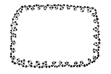 Barbwire Rectangle Vector Images (14)