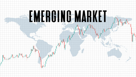 abstract background of emerging market stock vector