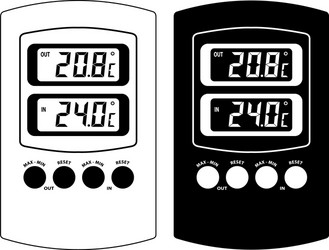 Digital Thermometer Display vector image