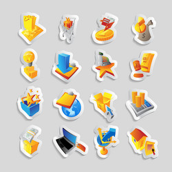 Icons for retail commerce vector