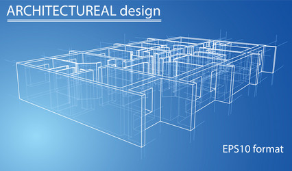 Model floor of apartment block vector