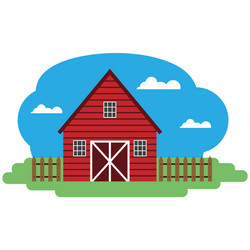 Farm building vector