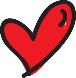 Heart cartoon icon image vector