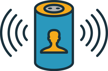 Digital assistant icon simple element from smart vector