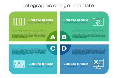 set line ui or ux design color palette guide vector image