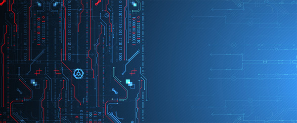abstract technology concept computer code vector image