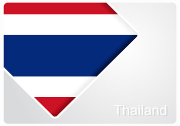 Thai flag design background vector