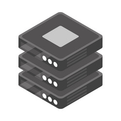 database server tech vector image