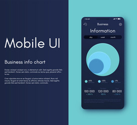 mobile application interface ui design vector image