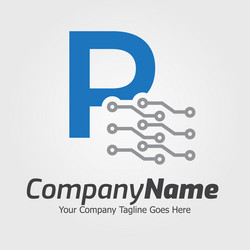 Programming code and technology logo template vector