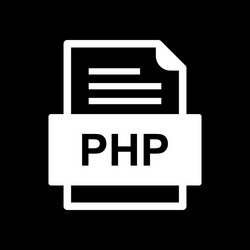 php file document icon vector