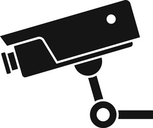 security camera icon simple style vector