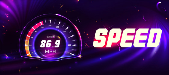 Cursed Speedometer Burning speedometer Royalty Free Vector Image - VectorStock