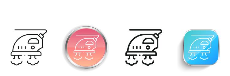 ironing icon thin linear regular and button style vector image