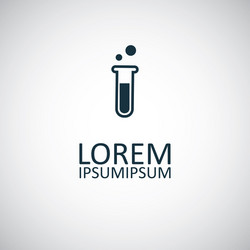 laboratory bulb icon for web and ui on white vector image