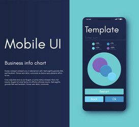 Mobile application interface ui design vector