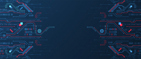 abstract technology concept computer code vector image