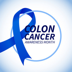 Colorectal Cancer Awareness Month Vector Image