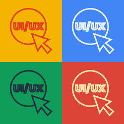 pop art line ui or ux design icon isolated vector image