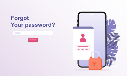 Wrong password for web banner vector