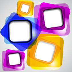 Abstract background of color squares vector