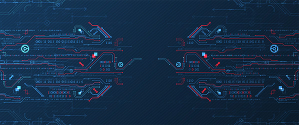 abstract technology concept computer code vector image