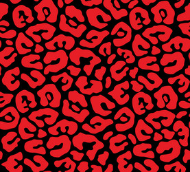 Black and red seamless blob pattern vector