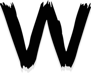 Scary horror logo letter Royalty Free Vector Image