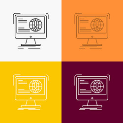 information content development website web icon vector