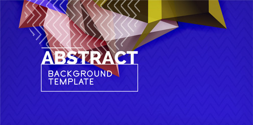triangular low poly background design vector image