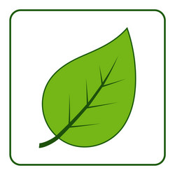 Banana leaf icon cartoon style Royalty Free Vector Image