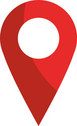 Pointer gps map and navigation vector