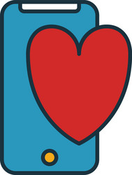 Mobile optimization icon simple element from seo vector