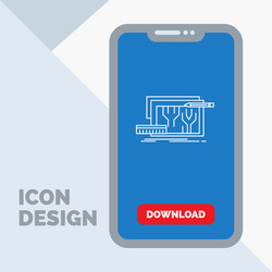architecture blueprint circuit design engineering vector image