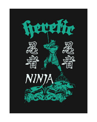 ninja t shirt design vector